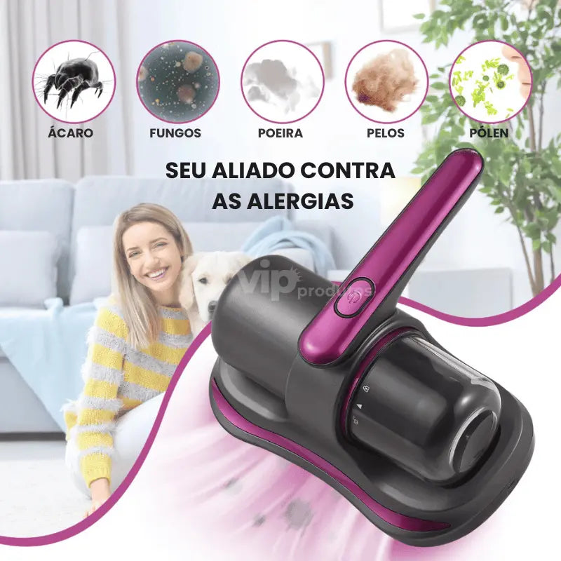 Aspirador Portátil Anti-Bactérias